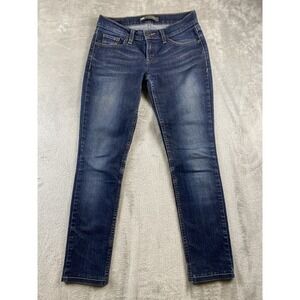 Levis 524 Jeans Womens Too‎ Superlow Stretch Dark Wash Low Rise 25x32(28x28)